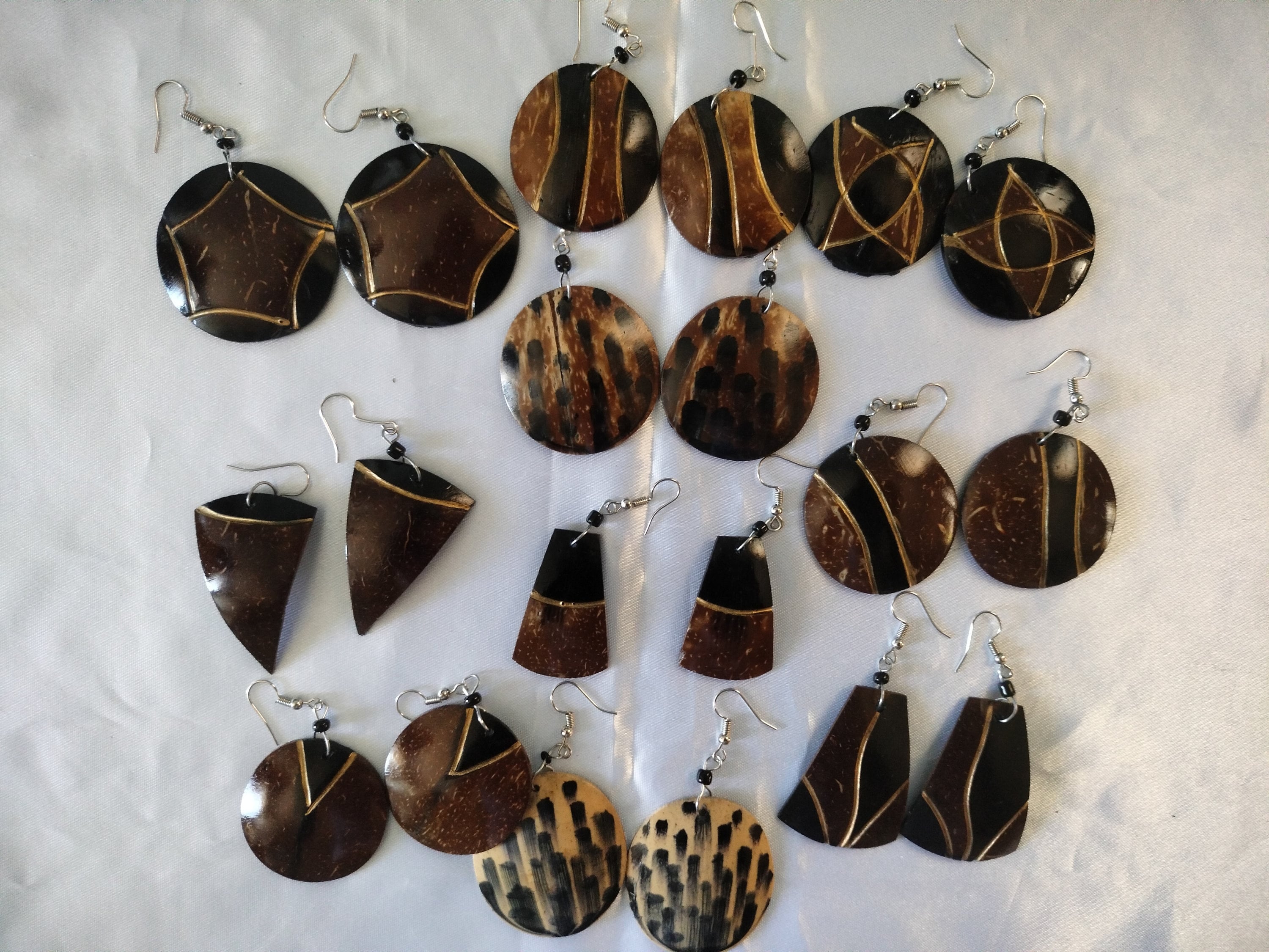 Natural Coconut Shell Dangle Earrings Eco friendly Jewelry Unique Coconut Shell Statement Earrings Beach Inspired Accessories Etsy Ireland