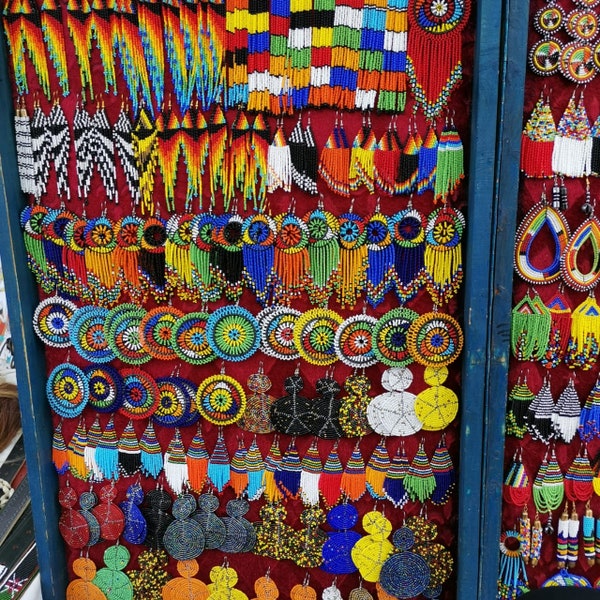 Wholesale Beaded earrings, Assorted earrings,Wholesale African earrings, Maasai earrings, Kenyan earrings accessory, ready to ship earrings