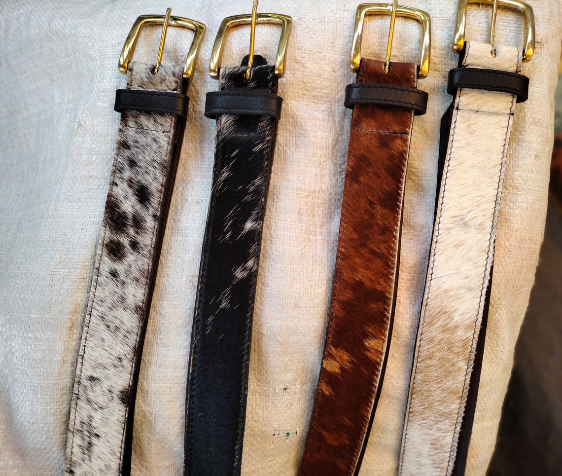 Real Cowhide Quality Leather Beltsunisex Belts African Etsy UK