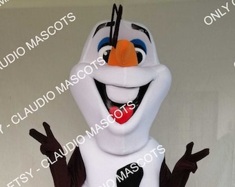 Frosty Snowman Frozen Cartoon Mascot Costume Professional Holiday Birthday Christmas - Free Shipping