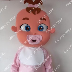 Baby Girl Reveal DARMOWA WYSYŁKA Maskotka Kostium maskotka z kreskówek Profesjonalny kostium świąteczny Urodziny Boże Narodzenie - Darmowa wysyłka