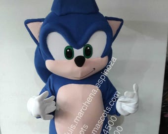 Sonic Blue Hedgehog FREE SHIPPING Cartoon Mascot Costume Professional Holiday Birthday Christmas - Free Shipping