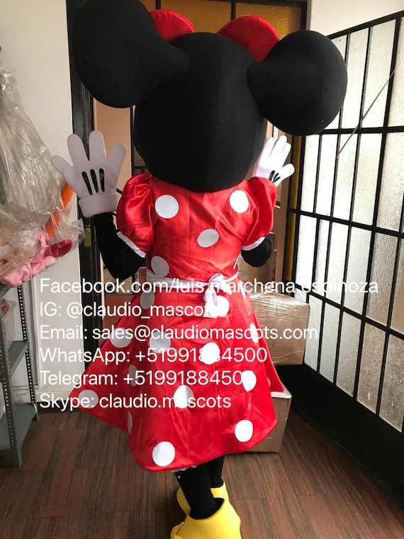 No Head 【Top Sale】Mickey Mouse Mascot Costume Adult Size Christmas Party Dress 