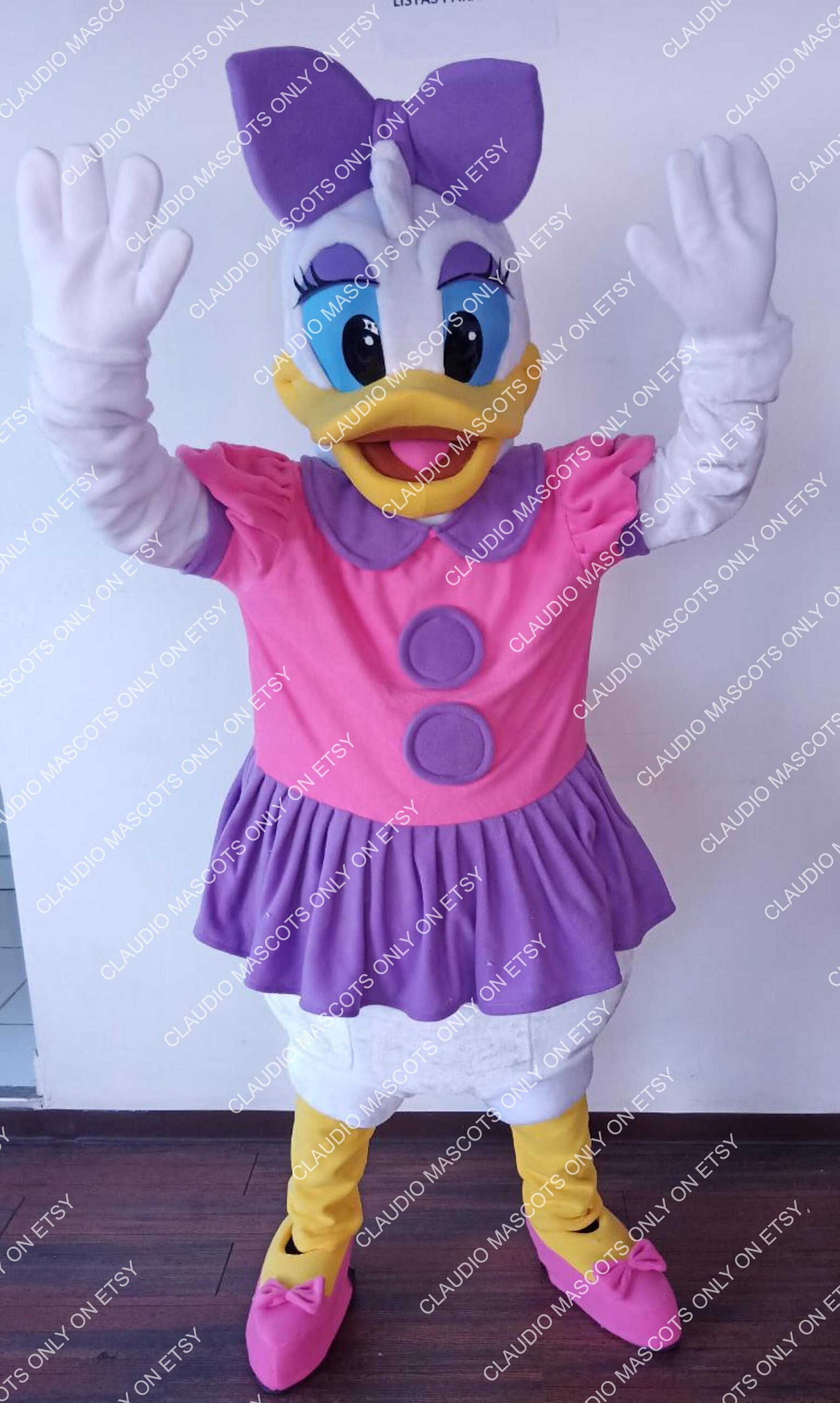 Daisy Duck Mascot FREE SHIPPING Costume Professional Holiday Birthday Christmas - Free Shipping