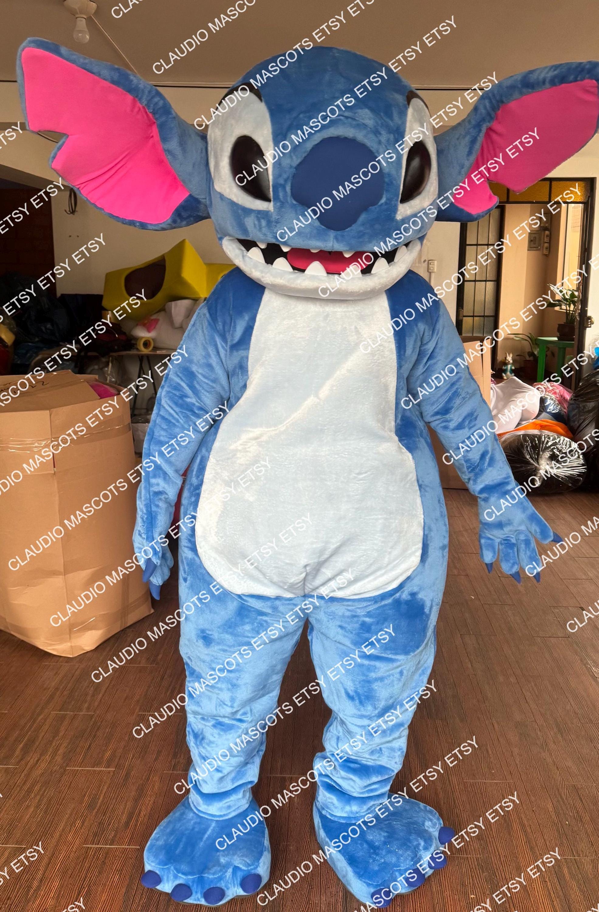 Blue Alien - Free Shipping - Stitch Mascot Costume Cartoon Mascot Costume Professional Holiday Birthday Christmas