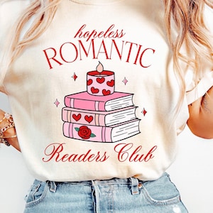 Miłośnik książek PNG Romans Książka Koszulka Sublimacja Projekt Książkowy Koszulka Projekt Dziewczęca Galentine Koszulka png Klub Książki png Cyfrowy Plik Do Pobrania