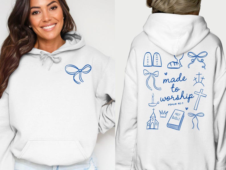 Made To Worship SVG PNG Christian Shirt png Coquette Bow png Bible Verse Shirt Sublimation Design Religious SVG Religious Shirt Easter Png image 6
