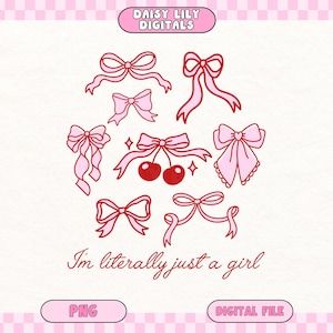 Coquette Bow PNG Valentines Shirt png, Cute Cherry png Valentines Day Tshirt Sublimation Design Coquette png Valentines Day png Sticker png