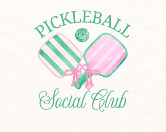 ピックルボール シャツ PNG ソーシャルクラブ PNG プレッピー スウェットシャツ PNG コケット PNG ピックルボール Tシャツ PNG ピックルボール デザイン 昇華カントリークラブ