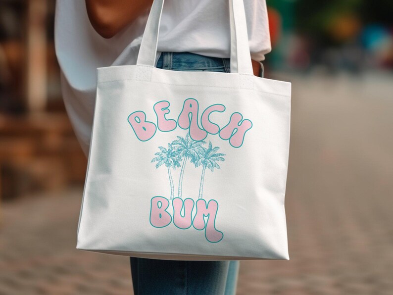 beach bum tote bag