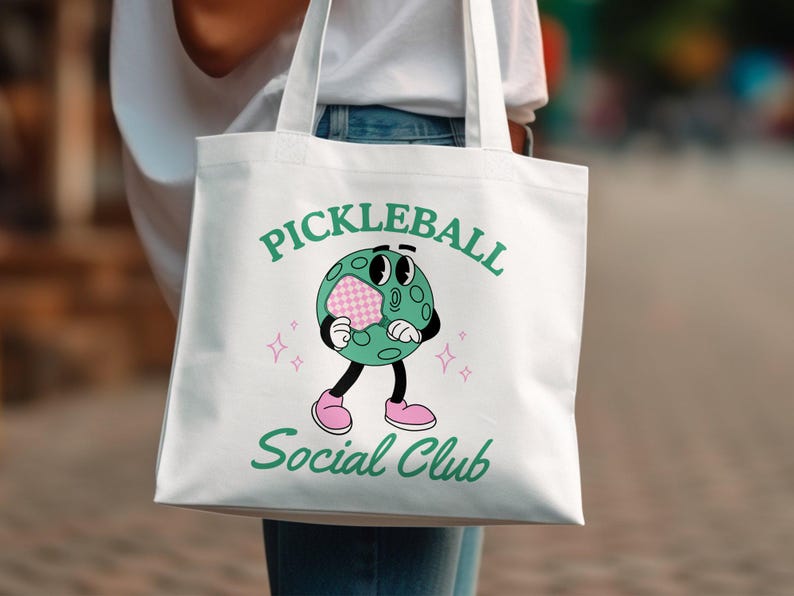 Pickleball-skjorta PNG Social Club png Preppy Sweatshirt Sublimeringsdesign Pickle Ball Paddle Clipart Rolig Pickleball png Digital nedladdning bild 9