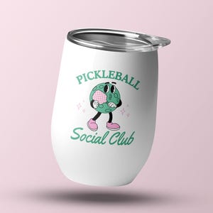 Pickleball-skjorta PNG Social Club png Preppy Sweatshirt Sublimeringsdesign Pickle Ball Paddle Clipart Rolig Pickleball png Digital nedladdning bild 10