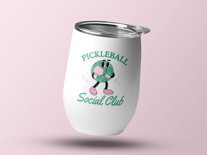 Pickleball-skjorta PNG Social Club png Preppy Sweatshirt Sublimeringsdesign Pickle Ball Paddle Clipart Rolig Pickleball png Digital nedladdning bild 10