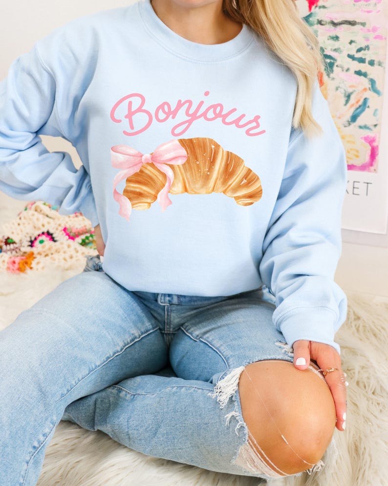 bonjour paris sweatshirt