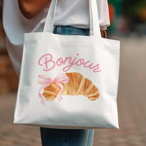 bonjour paris tote bag png