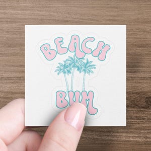 beach bum sticker