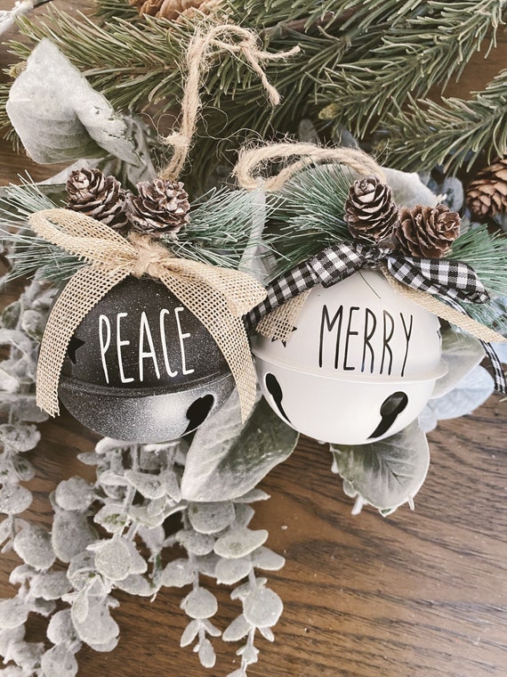 Rustic personalized cheap ornaments