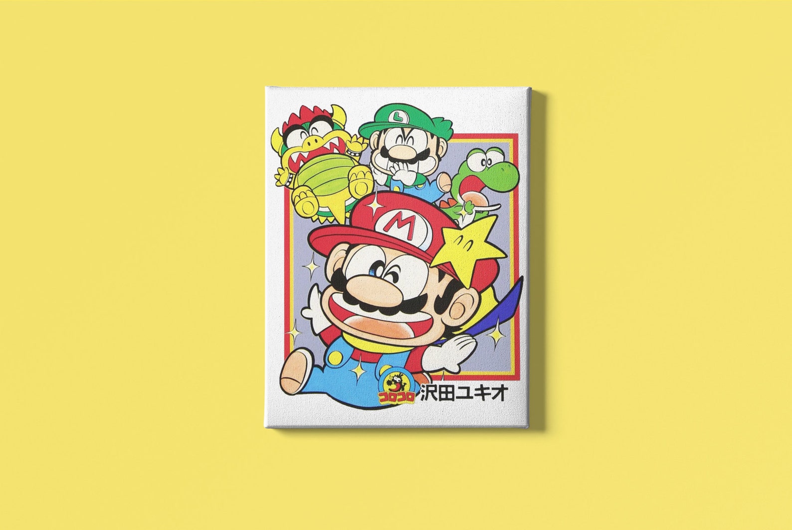 SUPER MARIO BROS Canvas Nintendo Wall Art Super Mario Bros Art Etsy