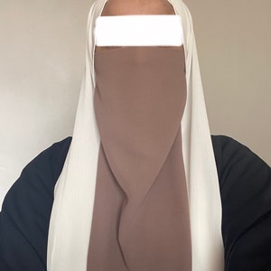 Elastic or Straps half niqabs (Choose Colour)