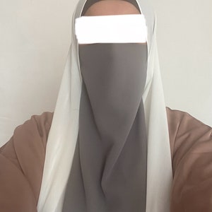 Elastic or Straps half niqabs (Choose Colour)