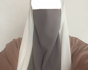 Elastic or Straps half niqabs (Choose Colour)