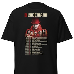 Chemise jusqu'à Lindemann Tour 2024 - Produits Lindemann - jusqu'à Lindemann Tour 2023 - Lindemann gemacht までは帽子でした
