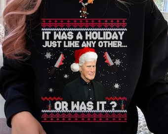 Keith Morrison christmas Unisex sweater True Crime Ugly Christmas Sweater Party Sweatshirt True Crime Ugly Sweater Funny Christmas Sweater