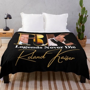 Roland kaiser konzert fleecedecke roland kaiser fleecedecke fanartikel extreme -RK fanshop Schlagersänger Throw Blanket