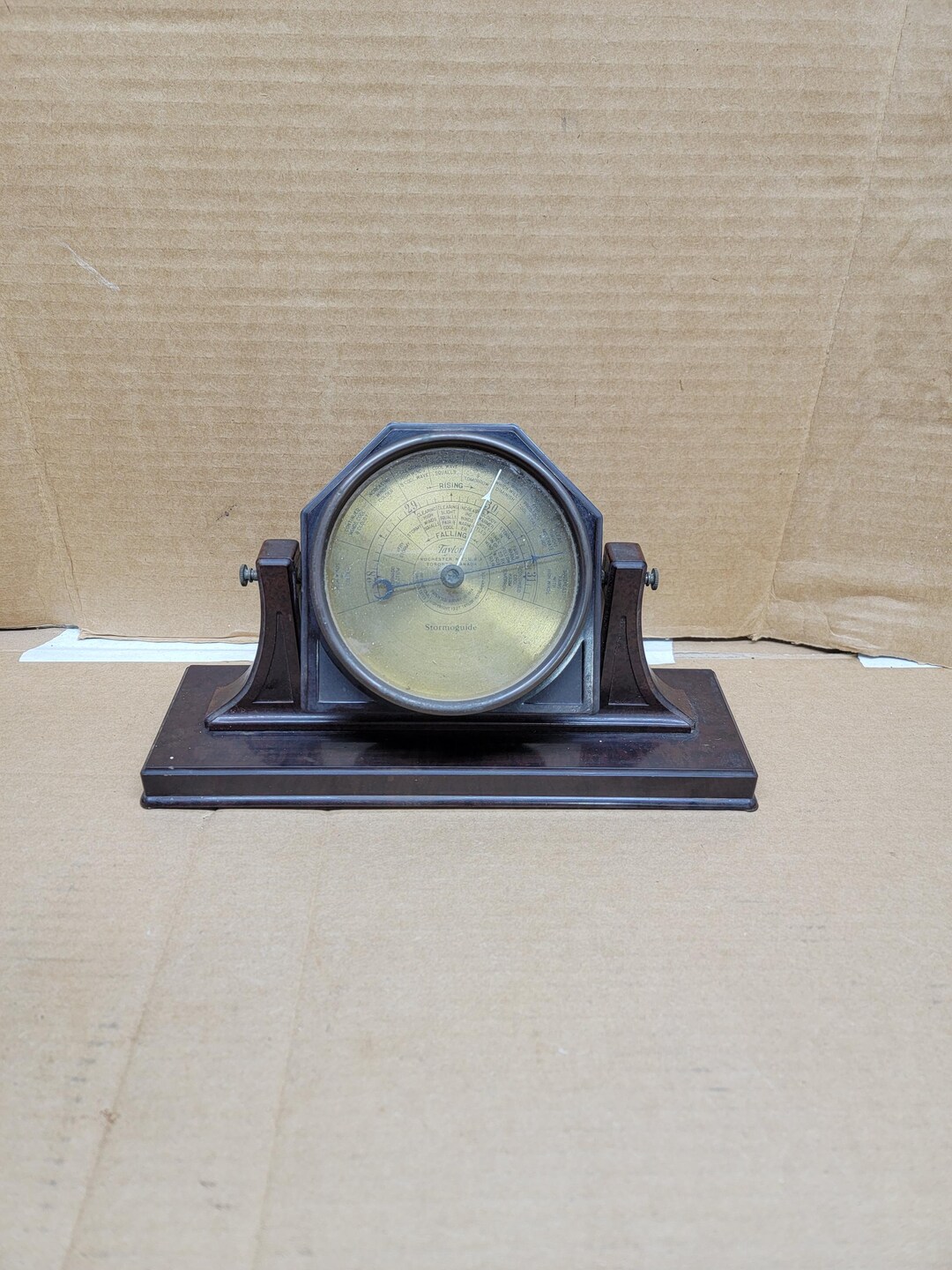 Vintage Taylor Instruments Rochester - Stormoguide Desktop Barometer ...