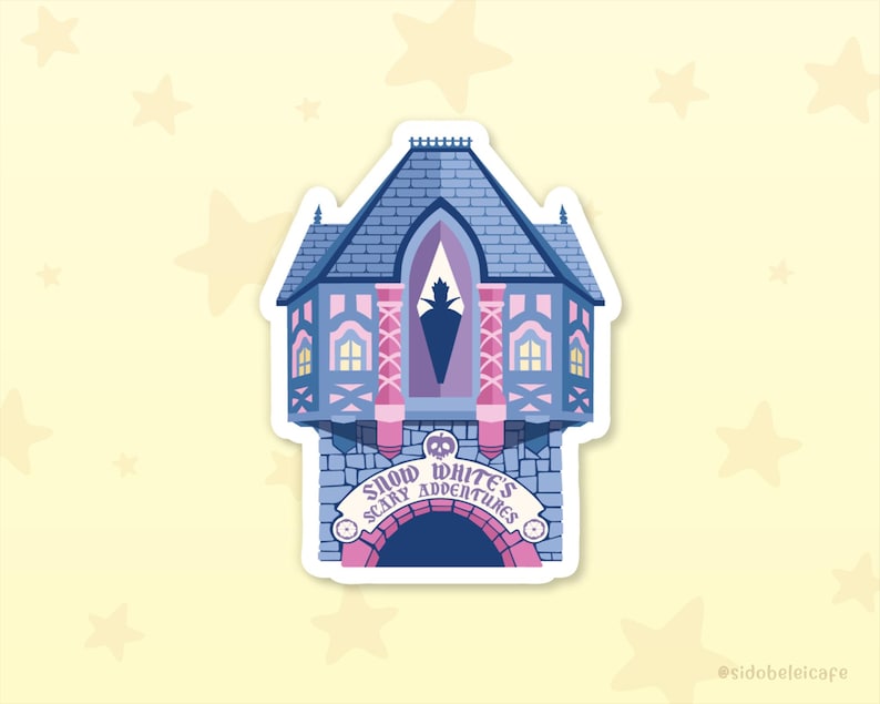 Snow White's Scary Adventure Ride Sticker | Disneyland Inspired Disney ...