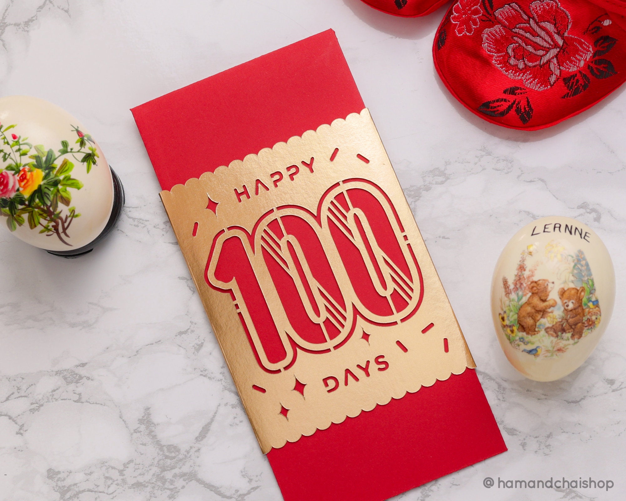 2023 Rabbit Red Egg and Ginger / 100 Days Red Envelope