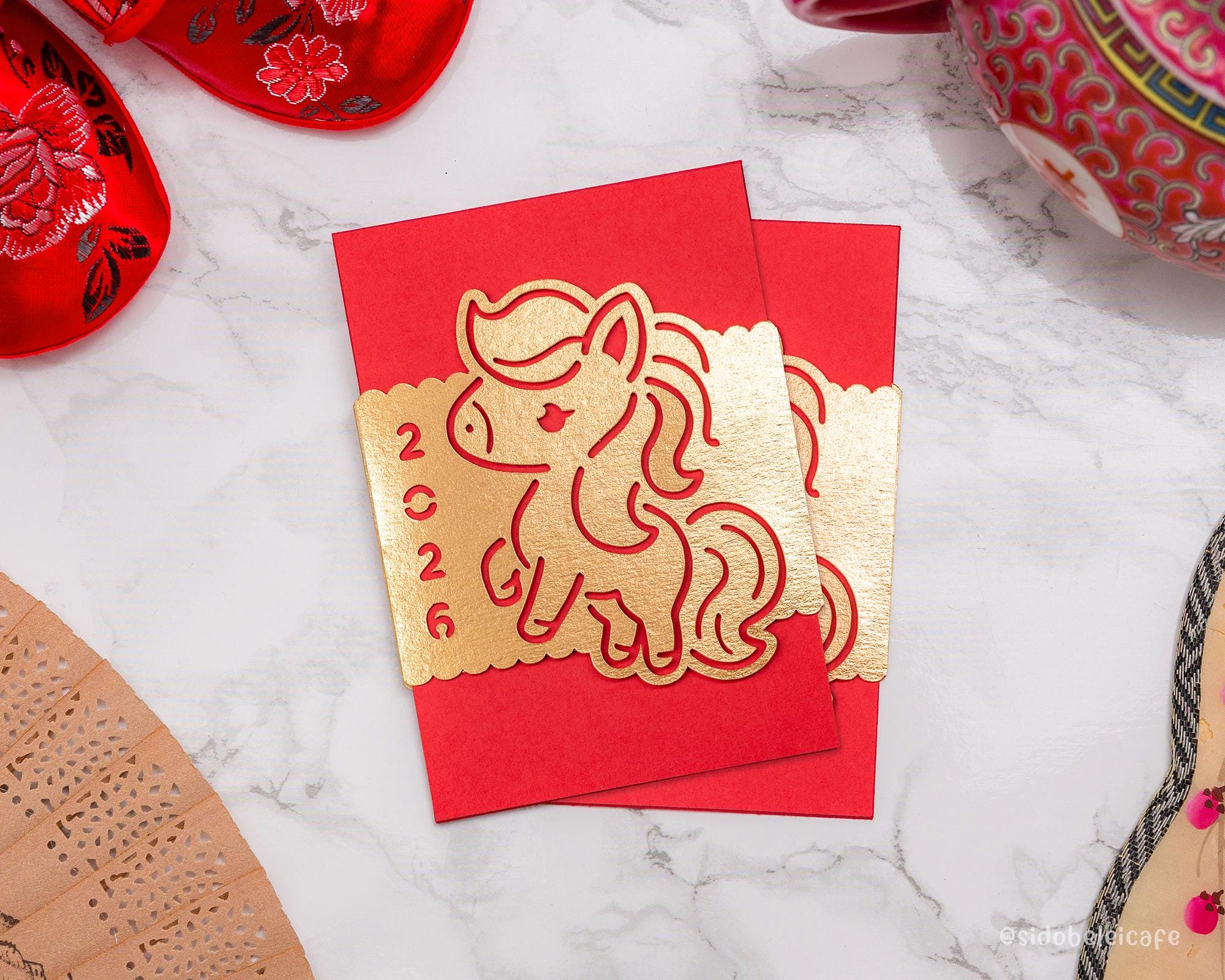 36 Pcs Chinese Red Envelopes, New Year Bao Envelopes with Classical