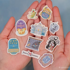 MINI New Orleans Square Sticker Pack (10pc) | Disneyland Inspired Disney Park Themed Bundle | Water Resistant Matte Vinyl Die Cut Stickers