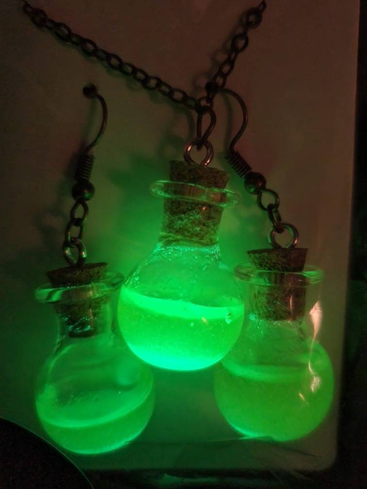 Mini Glow in the Dark Potion Set Etsy