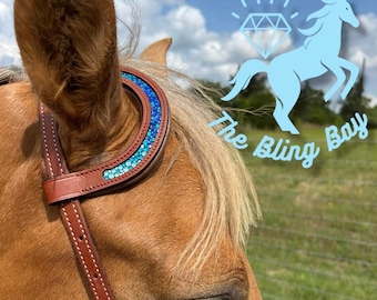 Custom Crystal Headstall Ear Piece