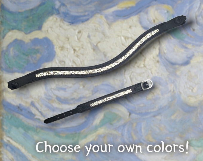 Custom Crystal Browband and Bracelet Matching Set