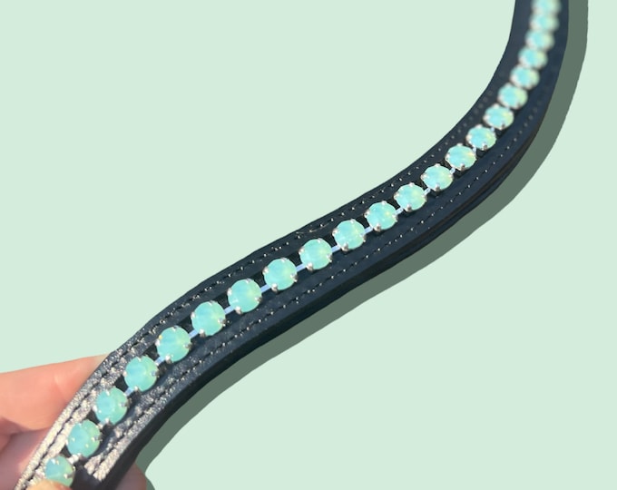 Genuine Swarovski browband - Mint browband- custom browband - crystal browband - bling browband - custom tack - dressage browband