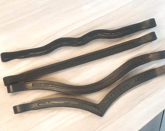 DiY Browband - Empty Channel Leather Browband - Make your own browband - make your own tack - custom browband - padded leather browband