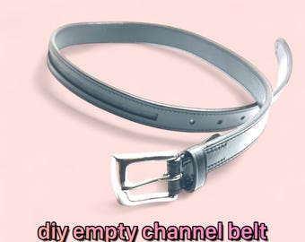 DIY Empty Channel Belt - Make your own crystal belt - equestrian show belt
