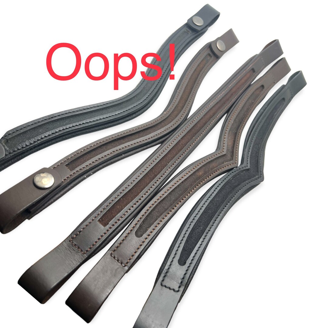 Leather Empty Channel Brow band Horse tack, Horse ridding