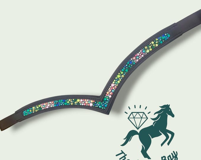 Mermaid Crystal browband - Bling Ombre Browband - Dressage Browband - English Browband -Western Browband - Custom Horse Tack - Headstall