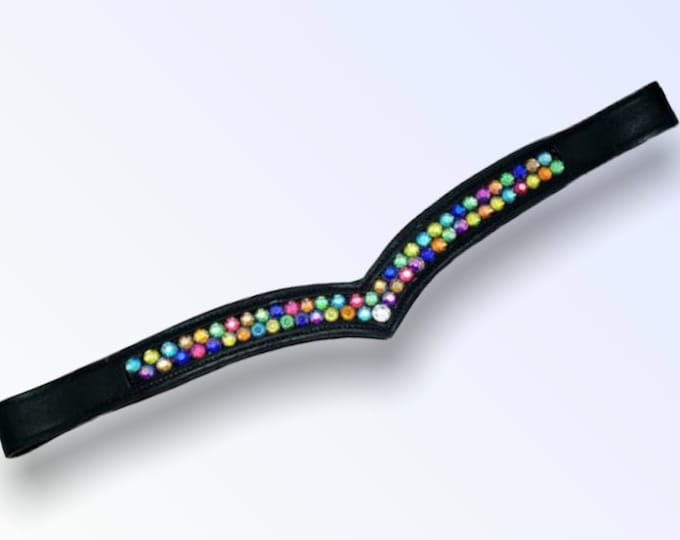 Crystal Browband - Rainbow Crystal Browband - Bling Browband