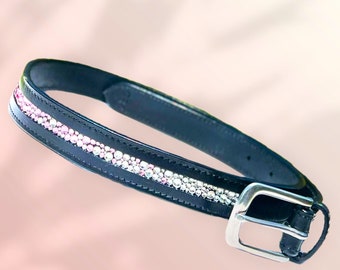 More Sizes!! Equestrian belt - dressage belt - custom belt - bling belt - show belt - rhinestone belt - ombré belt