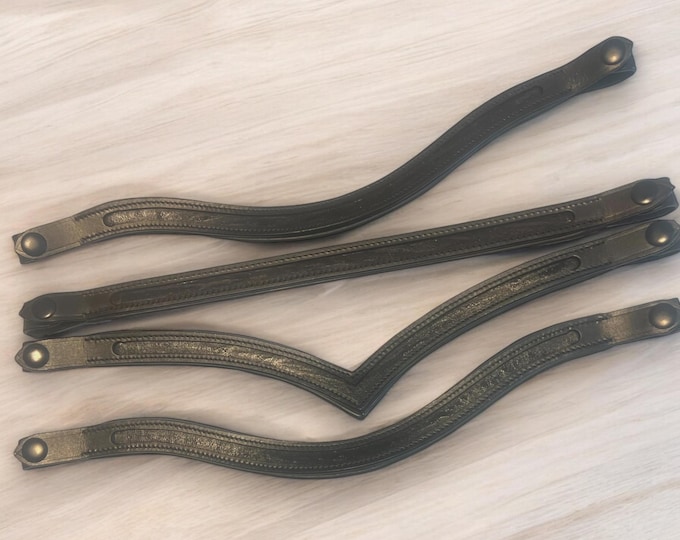 Snap Browband DiY- Empty Channel Browband - Make your own browband - quick change snaps - custom browband  padded leather browband - easy
