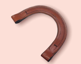 Diy Headstall Ear Piece Empty Channel - Blank One Ear Piece for Bridle - horse sliding ear headstall - horse split ear headstall - homemade