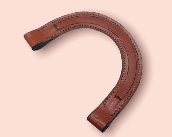 Diy Headstall Ear Piece Empty Channel - Blank One Ear Piece for Bridle - horse sliding ear headstall - horse split ear headstall - homemade