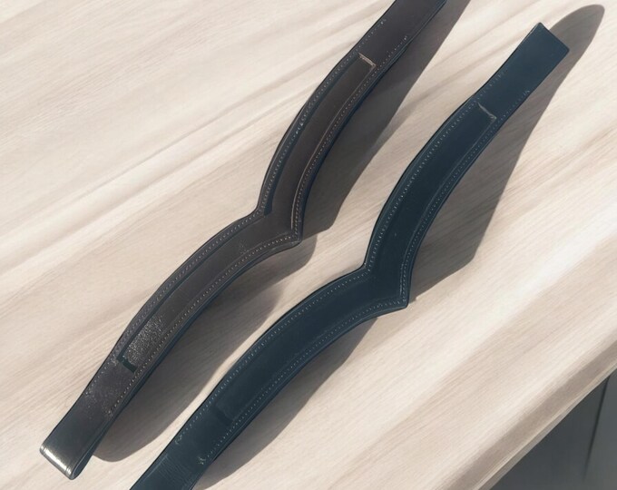 DIY Browband 14mm channel - wide leather Browband - handmade horse Browband - make your own custom leather Browband