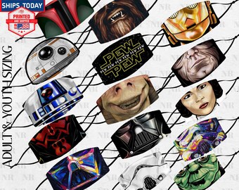 Face Mask Washable Adult Youth Made in USA Filter Pocket Nose Wire Breathable Adjustable Elastic Ear Loop Birthday Gift Valentines Day