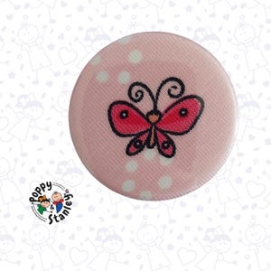 Butterfly Pin Badge, 38mm