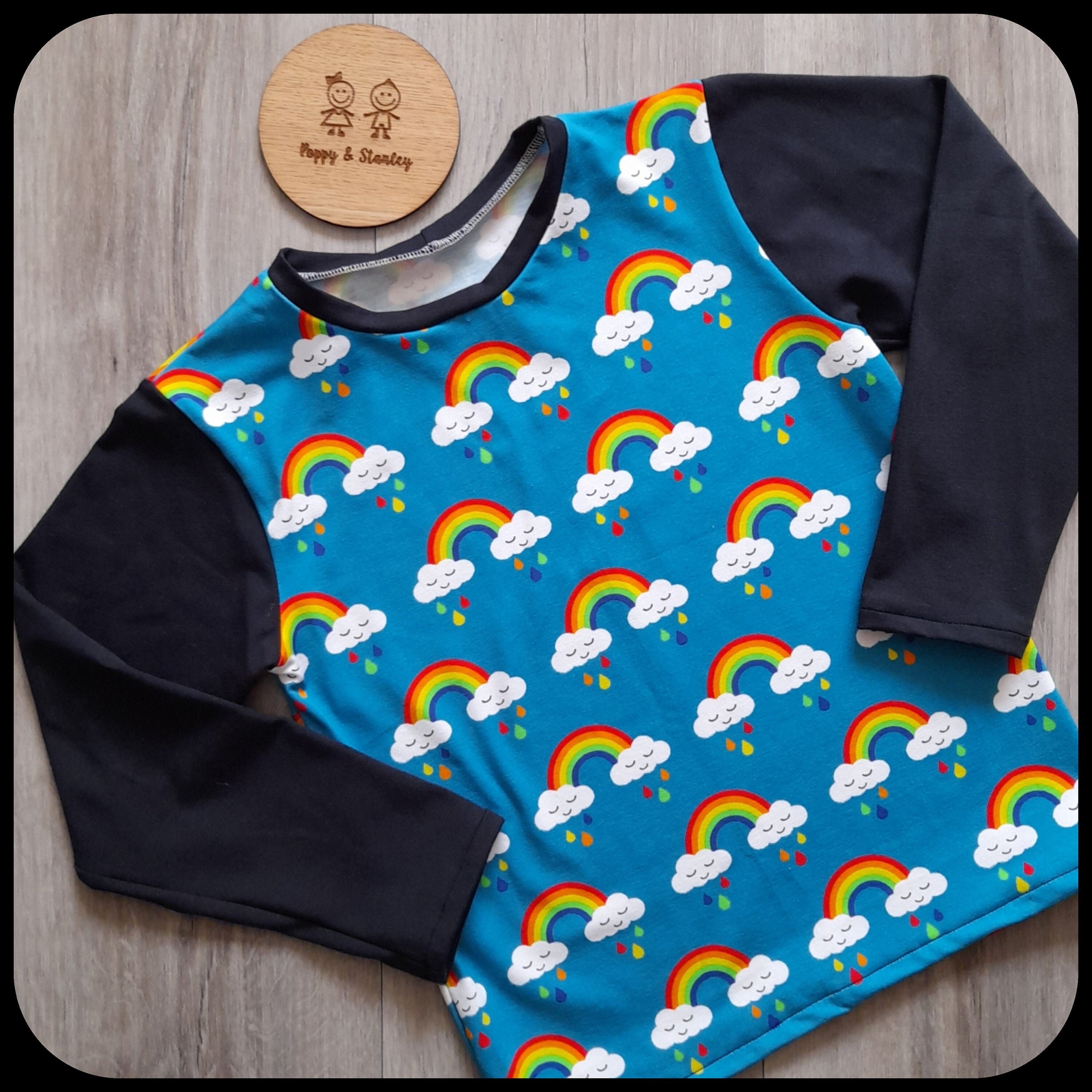Children's Long Sleeved TShirt in your choice of fabric Etsy